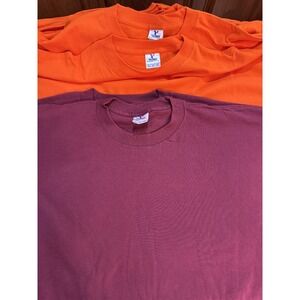 24 ct Wholesale Lot Mens T-Shirts Yazbek Dark Orange 2XL 3XL Big Tall Bulk Pack